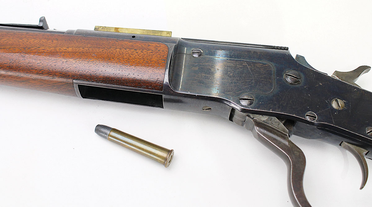 Bullard’s repeating rifles loaded the magazine from the bottom of the action.